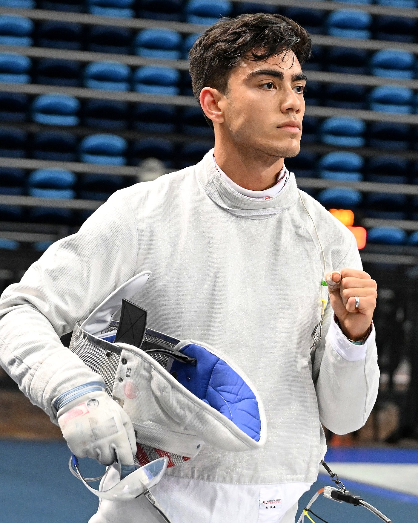 Mitchell Saron competing in sabre